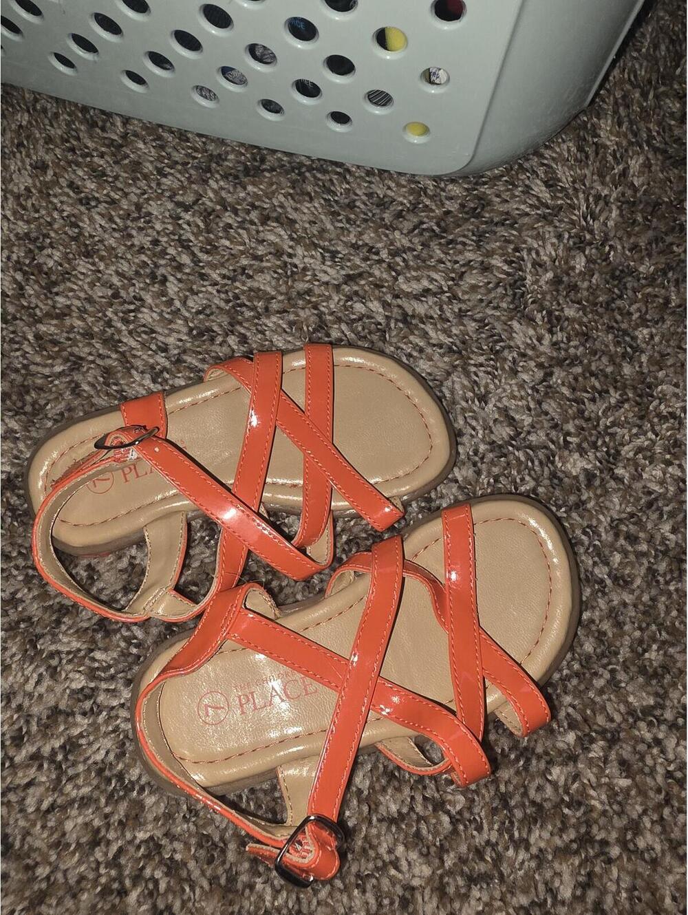 Children's place orange sandals